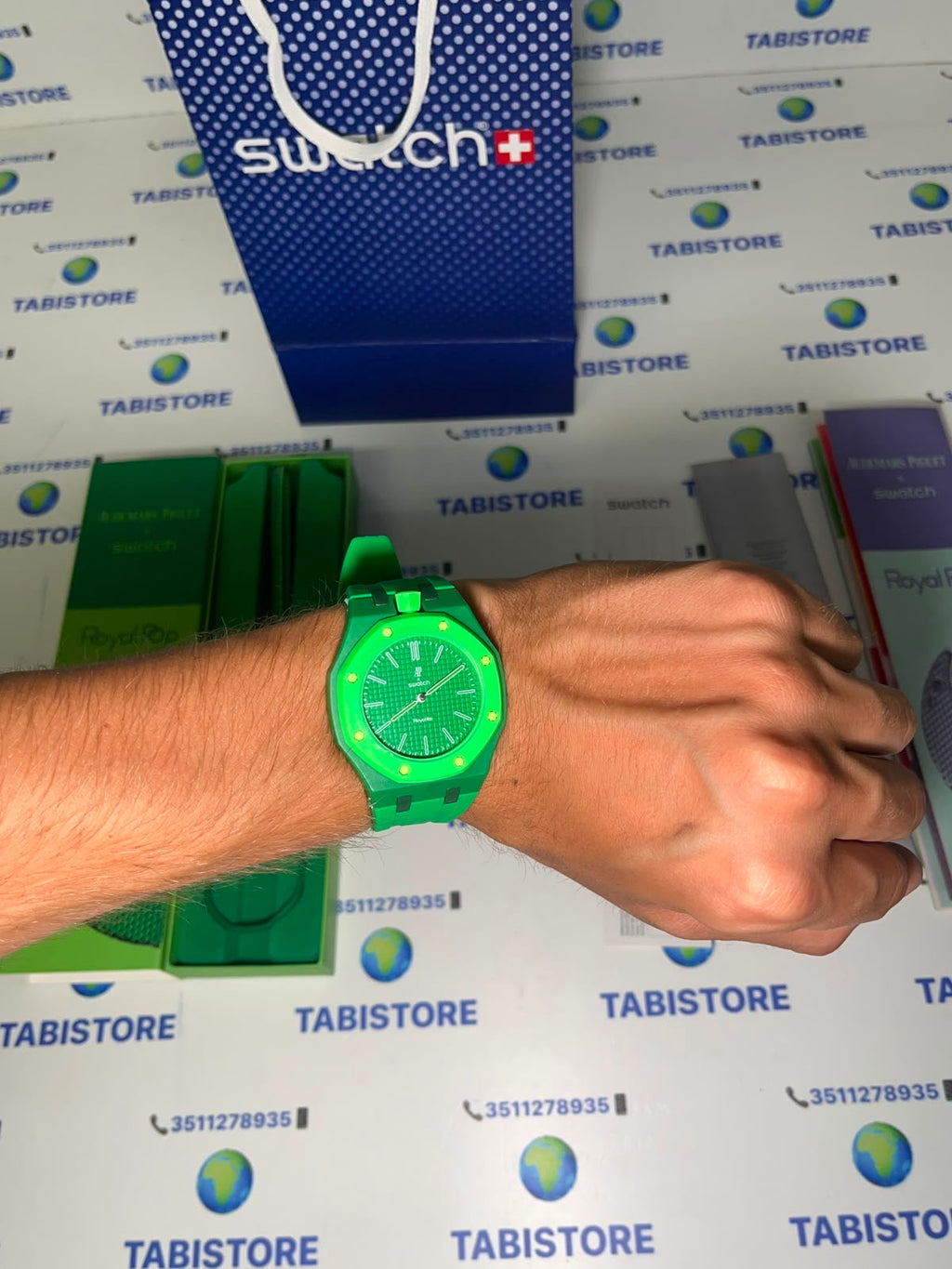 Swatch x Audemars Piguet Royal Pop "Green Eight"
