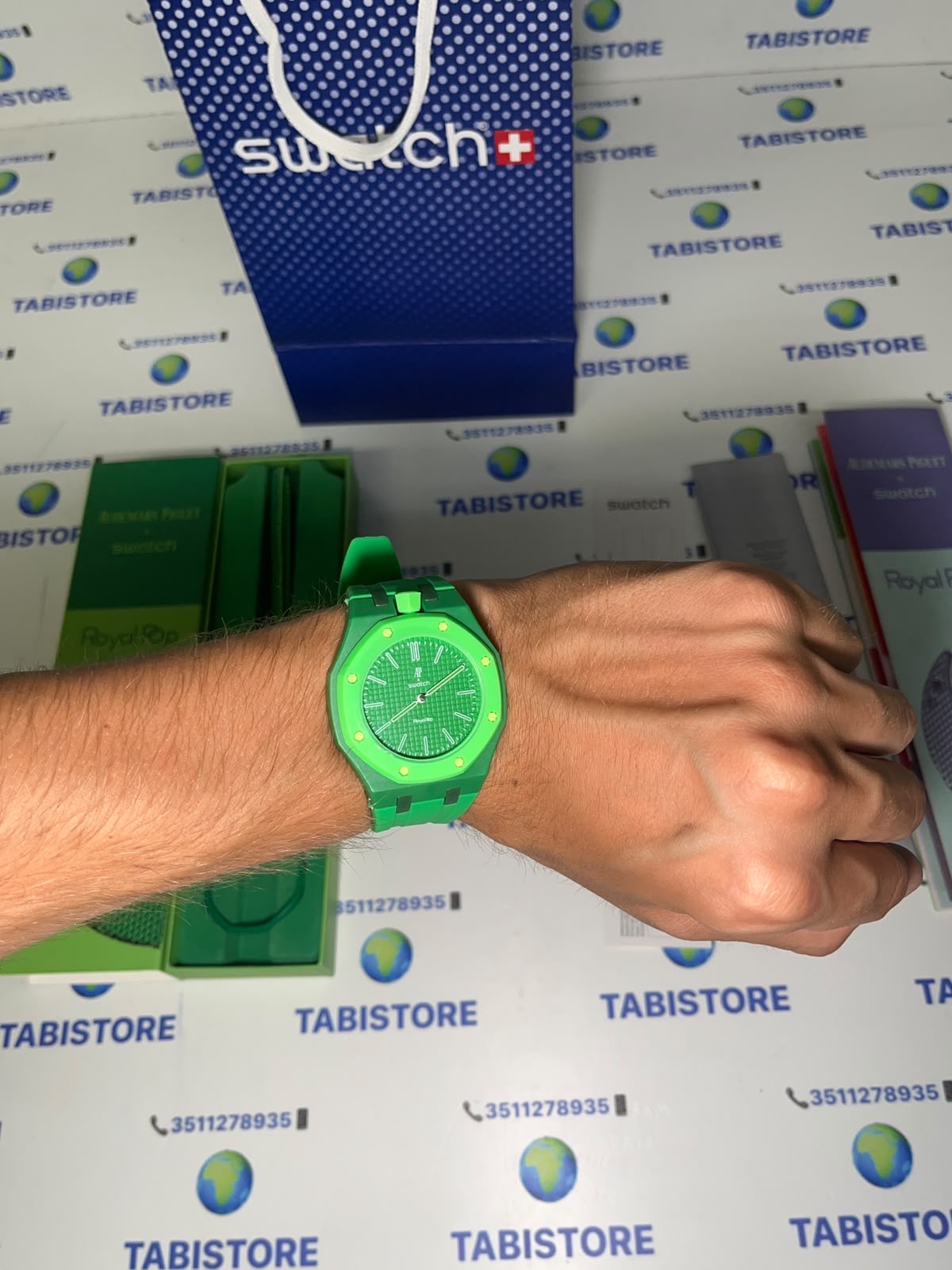 Swatch x Audemars Piguet Royal Pop "Green Eight"