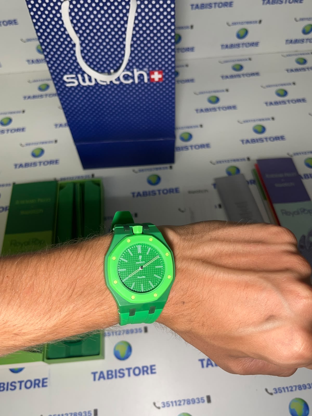 Swatch x Audemars Piguet Royal Pop "Green Eight"