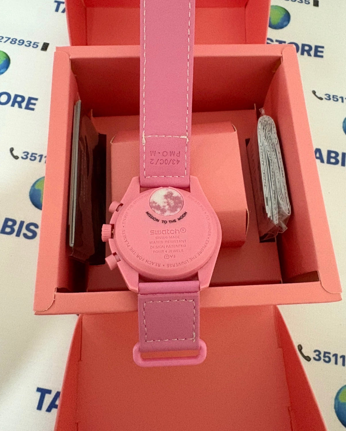 Swatch x Omega Mission to The Pink Moonphase