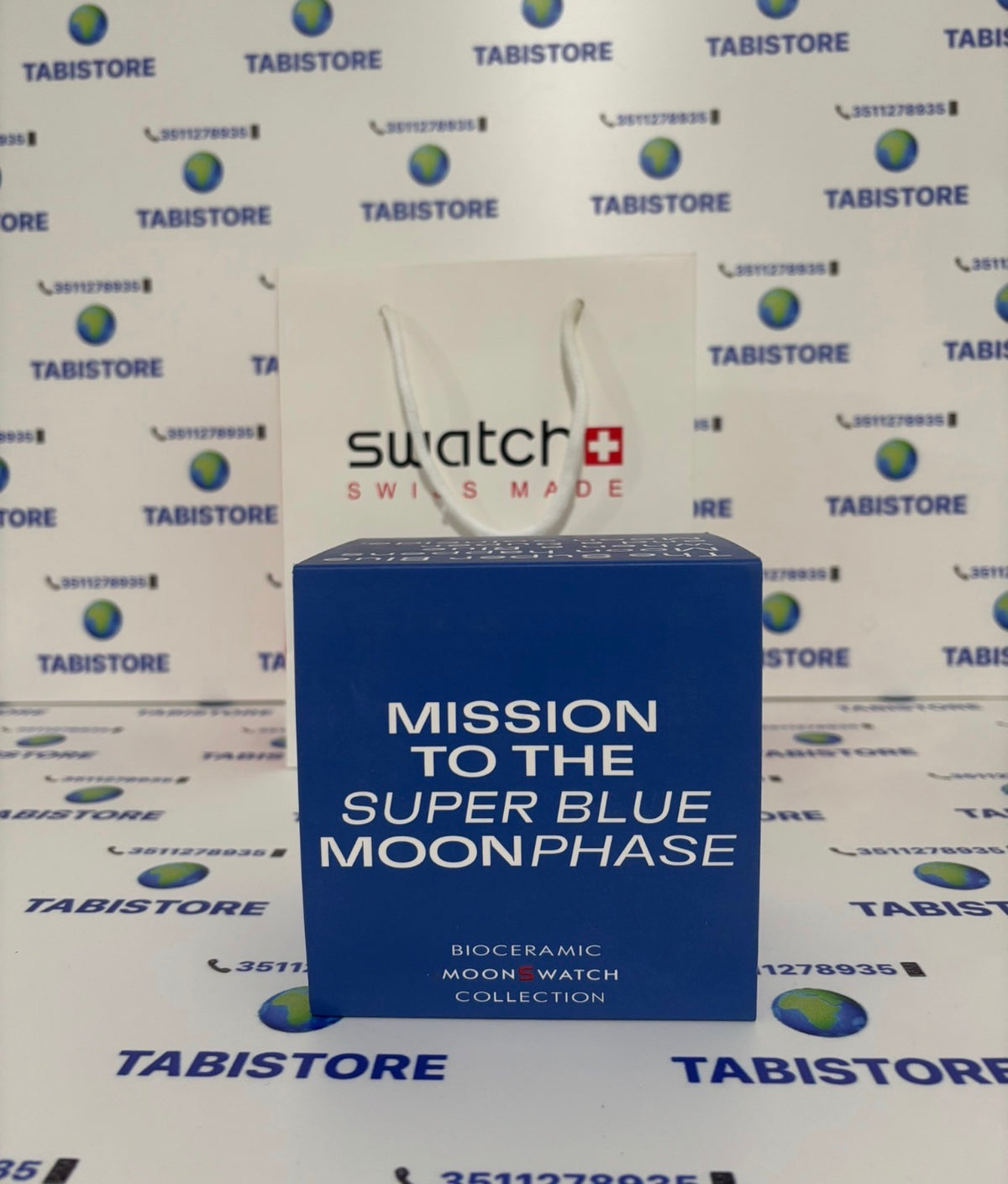Swatch x Omega Mission to  “Super Blu” Moonphase