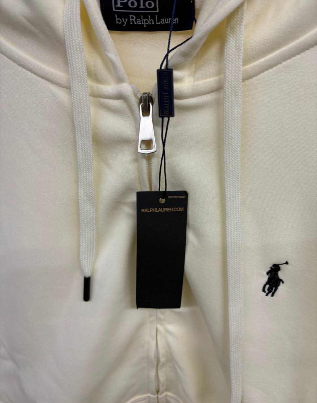 Ralph Lauren felpa zip panna