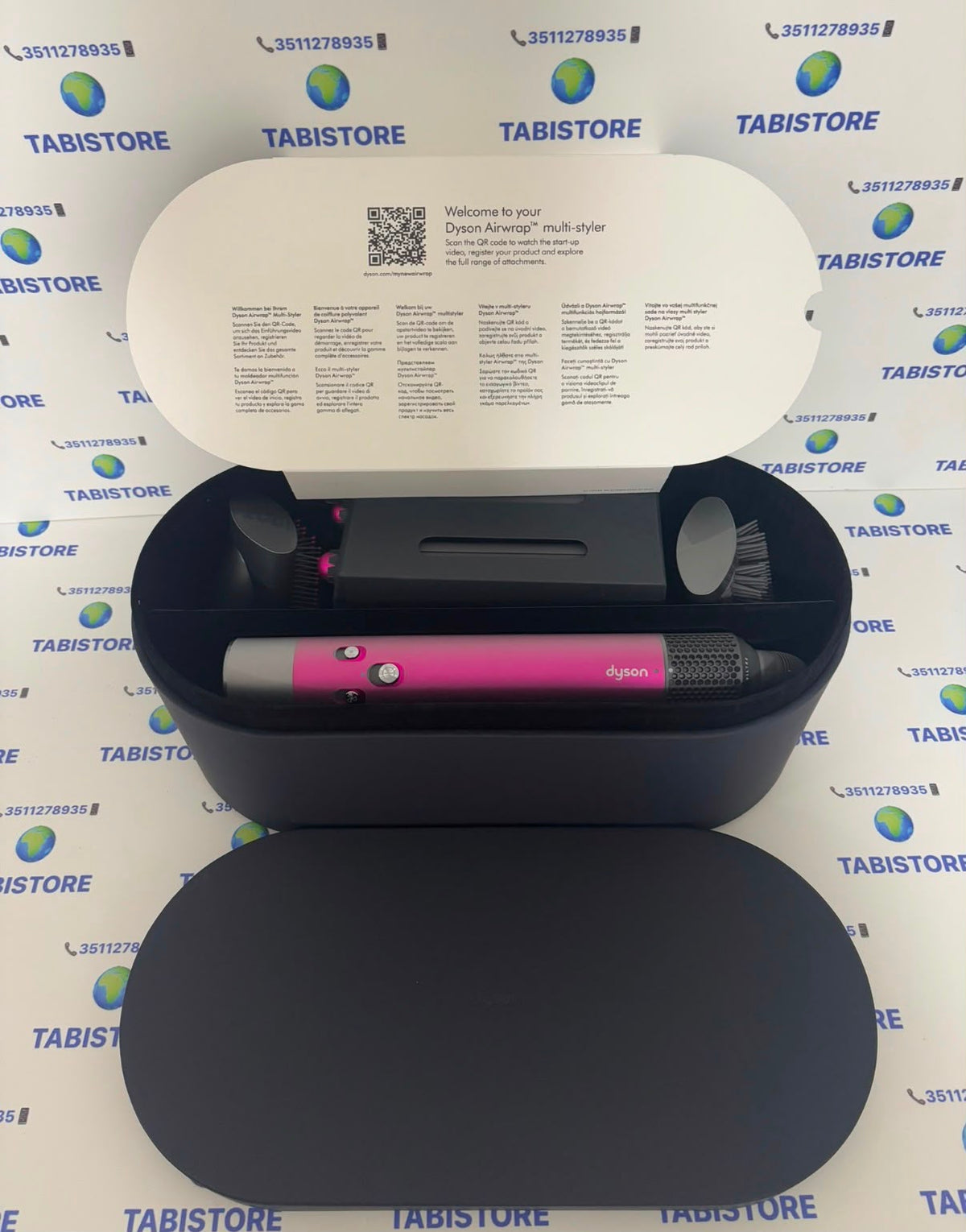 Dyson Air Wrap Complete Long Fucsia/Argento