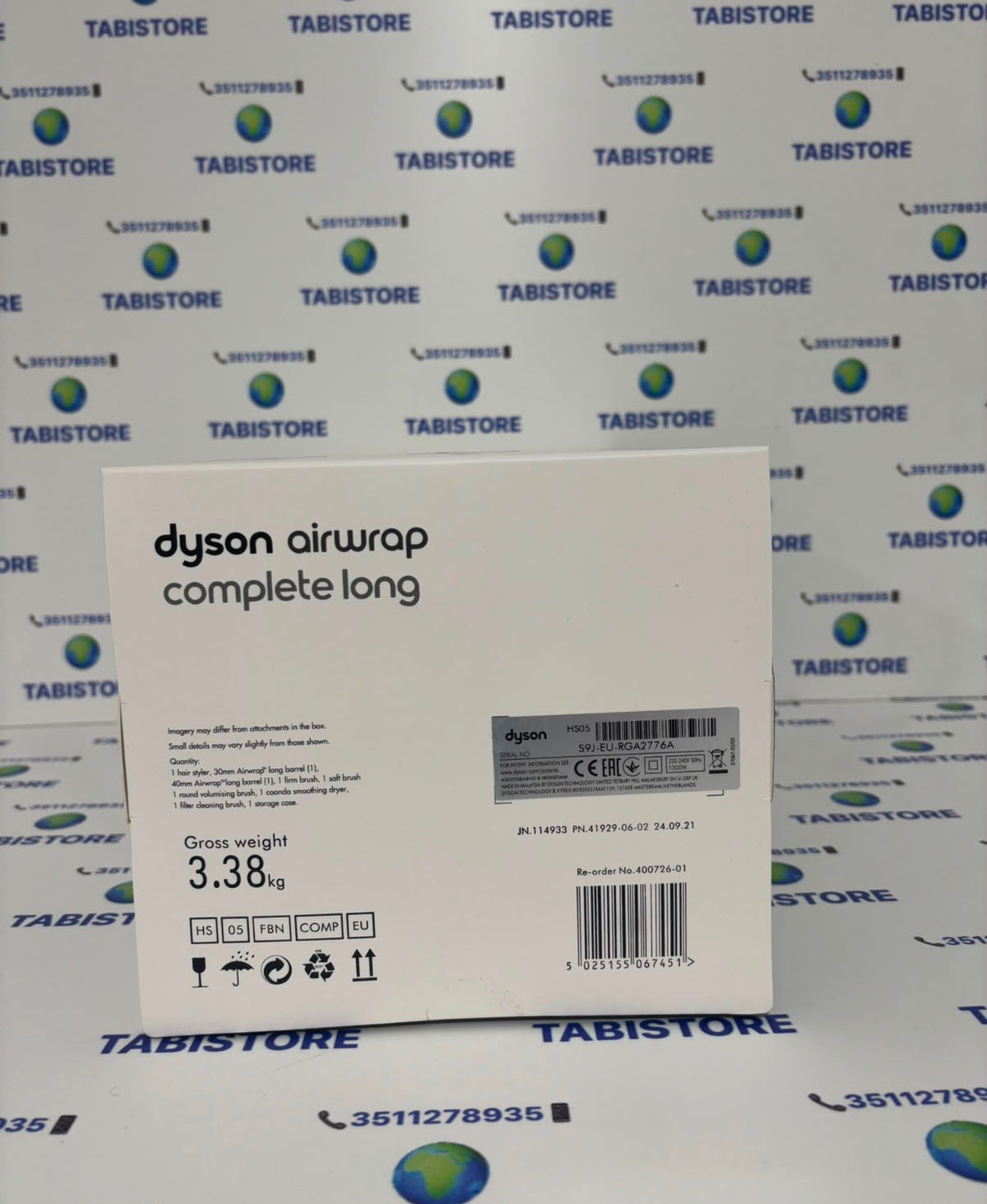Dyson Air Wrap Complete Long Fucsia/Argento