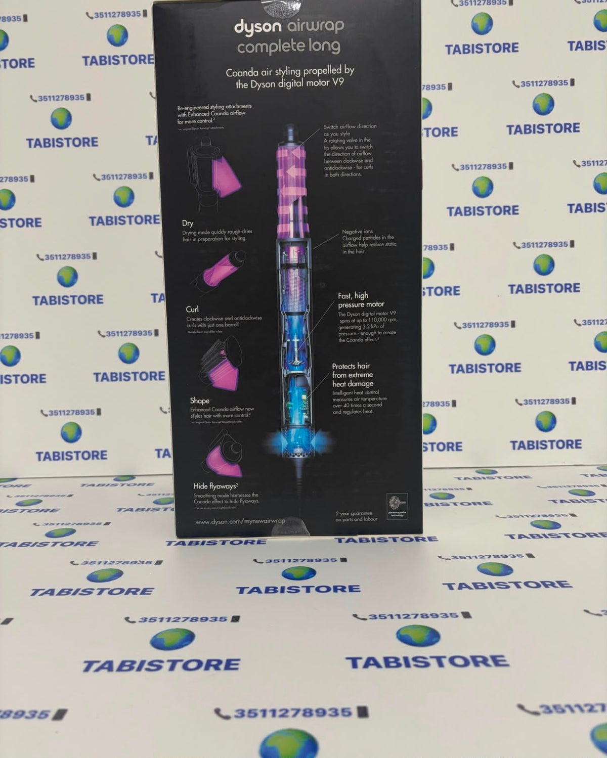 Dyson Air Wrap Complete Long Fucsia/Argento