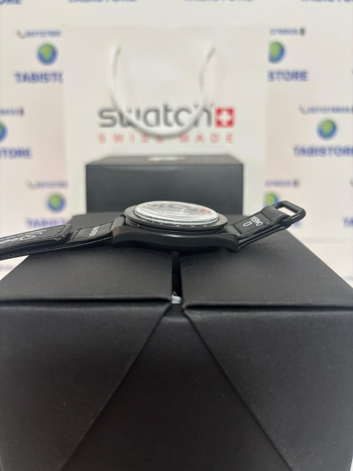 Swatch x Omega Mission to the Moonphase Black