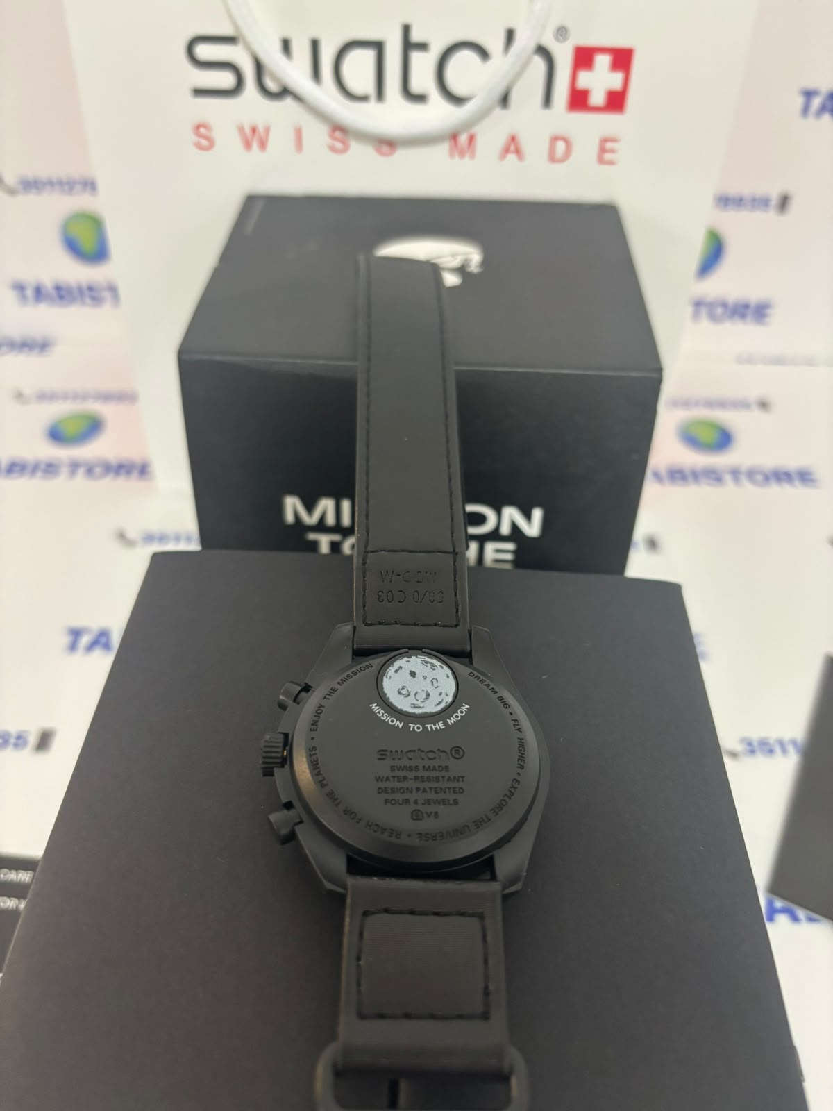 Swatch x Omega Mission to the Moonphase Black
