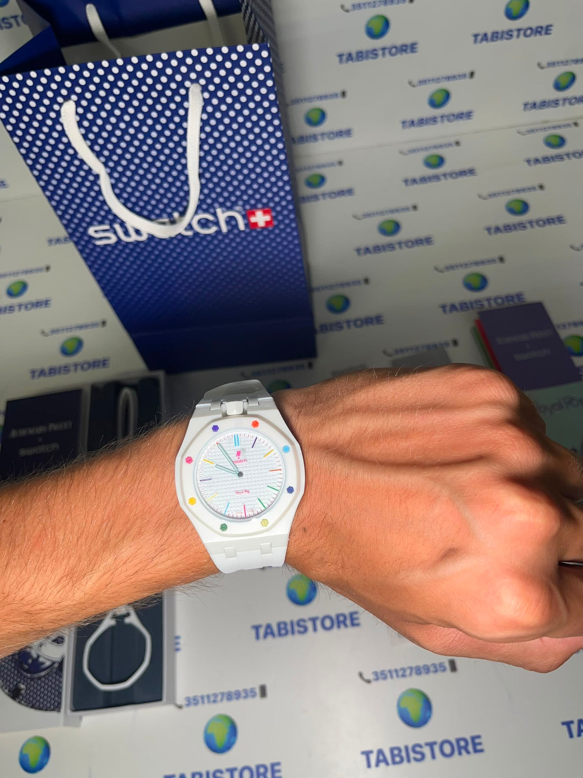 Swatch x Audemars Piguet Royal Pop "Huit Blanc"