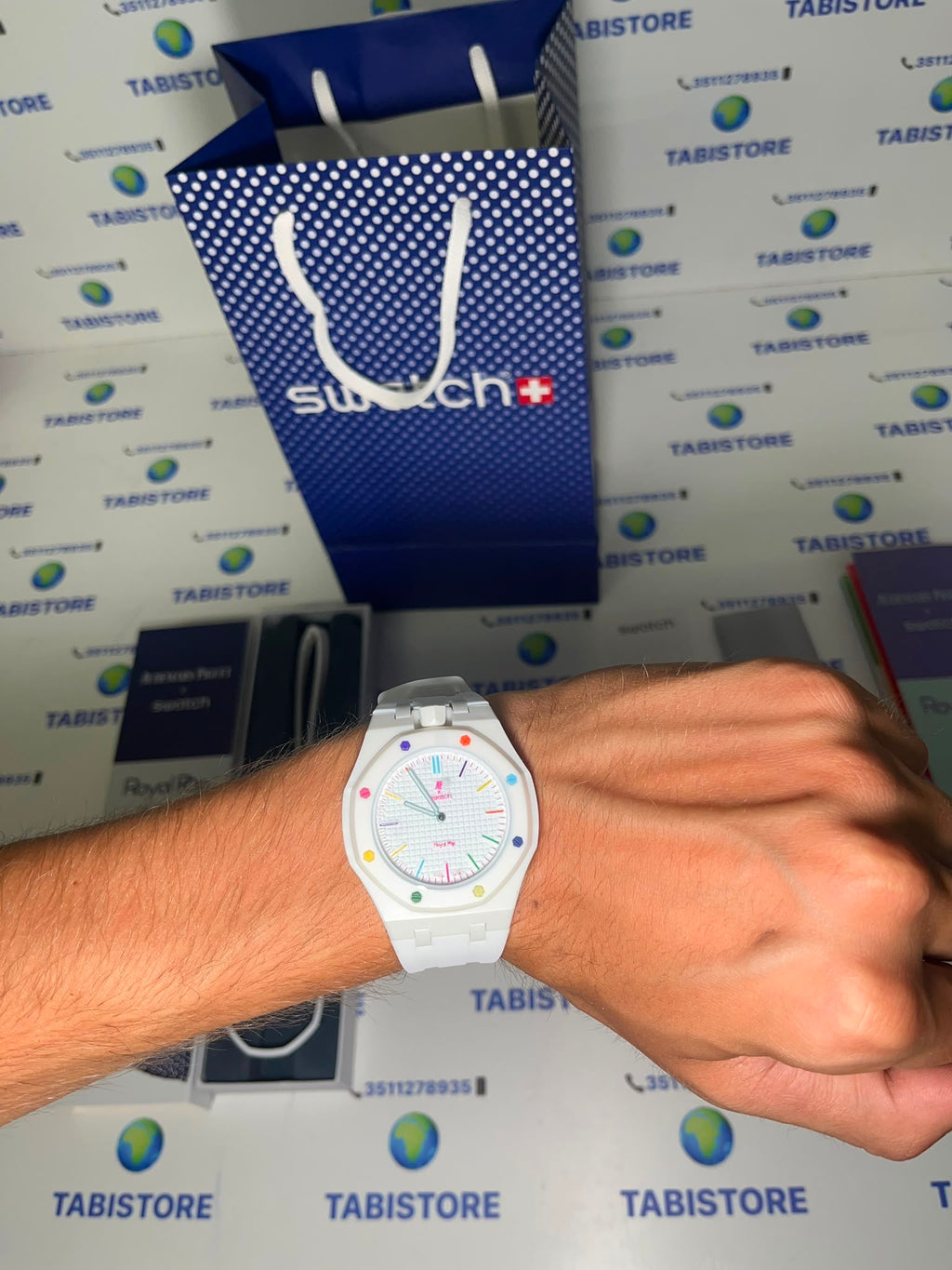 Swatch x Audemars Piguet Royal Pop "Huit Blanc"